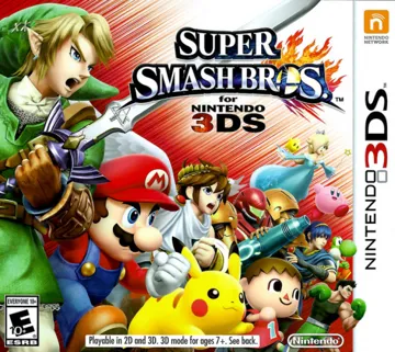 Super Smash Bros. for Nintendo 3DS (USA) box cover front